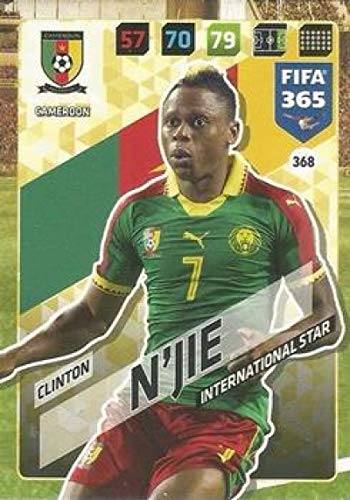 2017-18 Panini FIFA 365 Adrenalyn XL #368 Clinton N'Jie Cameroon Made in Italy by Panini S.p.A Modena Futbol Soccer Game
