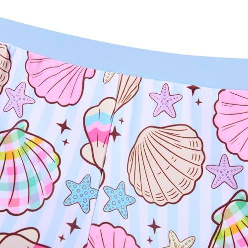 Image of TUONROAD Toddler Girls One Piece Swimsuit 2Pcs Bathing Suit Kids Swimwear with Short for 3-9
