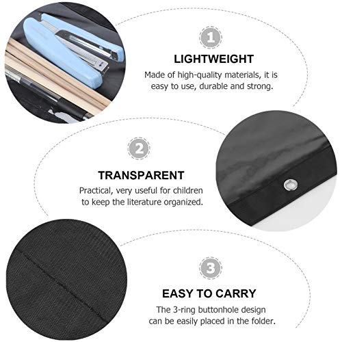 Cabilock 6 Pcs 3 Argolas para LÃ¡pis Pasta Ponch Estojos para LÃ¡pis Bolsa Bolsas de Viagem Multiuso