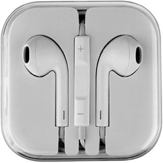 سماعات اذن لجوال ايفون لون ابيض في الاذن لاسلكي