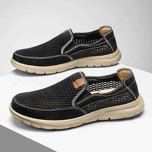 Slip-On Loafers, Suitable for Men's Summer Mesh Breathable Casual Shoes, Lightweight Walking Sneakers2