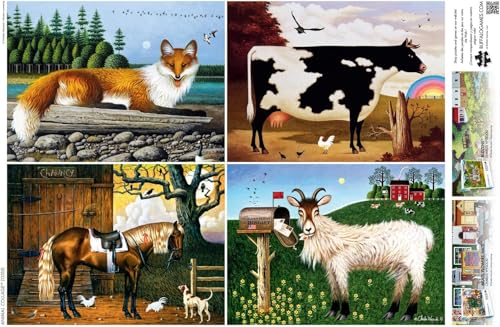 Buffalo Games - Charles Wysocki - Animal Collage - Rompecabezas de 1000 piezas para adultos - Puzzle desafiante perfecto para noches de juegos - Tamaño terminado 26.75 x 19.75 miniatura 5