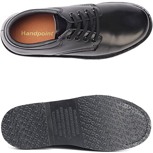 HANDPOINT Oxford Men's Black Slip Resistant Durable Fashion Breathable EH Work Shoe 821022