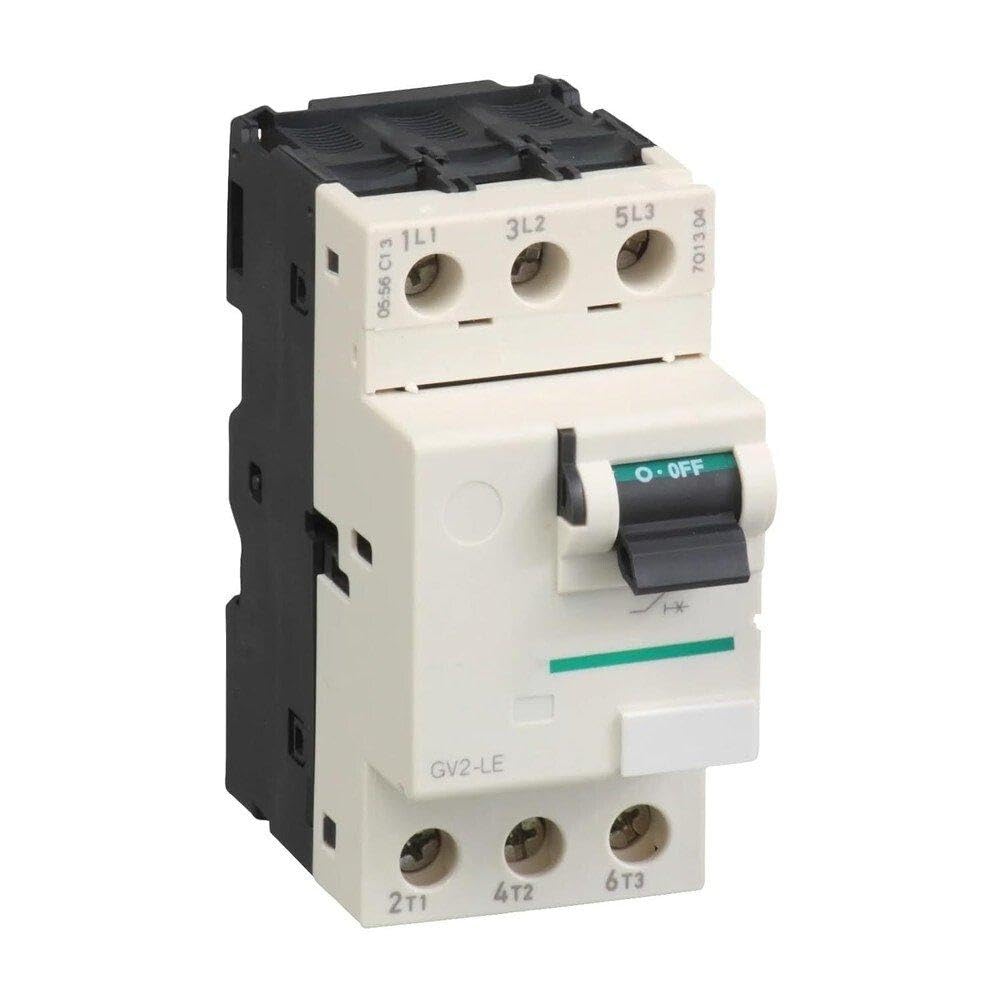 GV2LE04 GV2-LE04 Disyuntor De Motor 3P 0,63 A Terminales De Abrazadera De Tornillo De Control De Palanca Magnética Proteger equipos eléctricos.