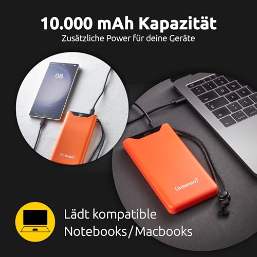 Intenso Powerbank F10000, mit PD & QC, USB-C und USB-A Anschluss, 10000mAh – Ansicht 2