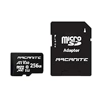 ARCANITE, 256 GB MicroSDXC scheda di memoria con adattatore SD