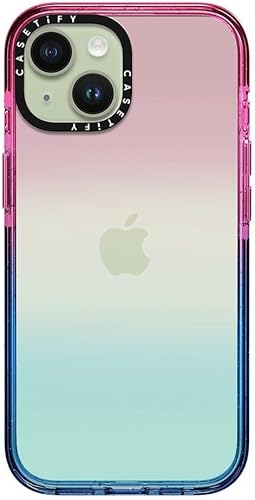 Miniatura 3 de CASETiFY Funda Impact para iPhone 15 4 veces probada contra caídas de grado militar, protección contra caídas de 8.2 pies - Algodón de azúcar