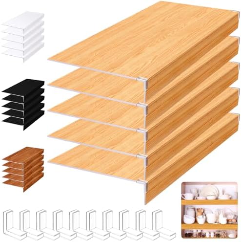 Hoolerry 5 Pcs Wire Shelf Covers Foamed PVC Wire Rack Covers for ...