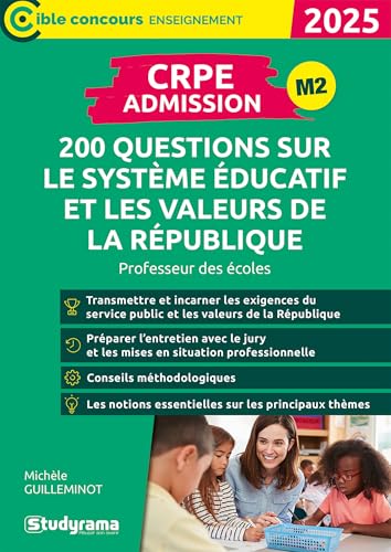 CRPE – Admission – 200 questions sur le système éducatif et les v...