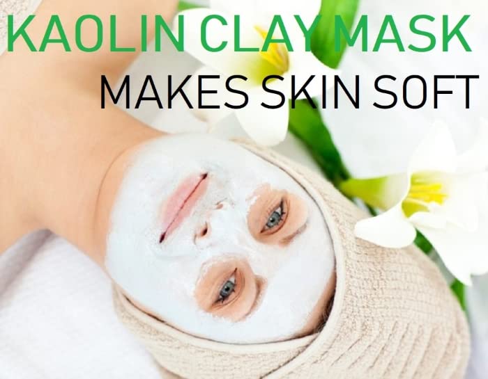 Miniatura 2 de Relaxcation Polvo de arcilla blanca de caolín a granel de 5 libras (arcilla de China) 100% natural para hacer máscara para cara, cara, cabello,