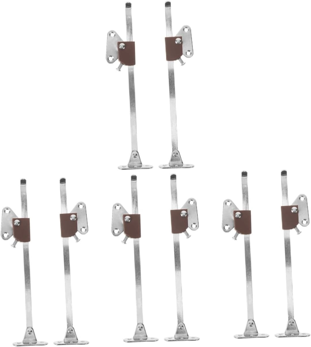 DOITOOL 8pcs Heavy Duty Cabinet Hinge Gas Supports for Folding Lid Stay Lift Cabinet Box Hardware for Furniture Easy Installation and Support