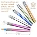 Dirvcp 6PCS Aluminum Assorted Colors Pencil Lengthener, Multi-Color Pencil Lengthener Holder with Ergonomic Grip, Fits Standard & Colored Pencils for Drawing, Sketching & Office Use