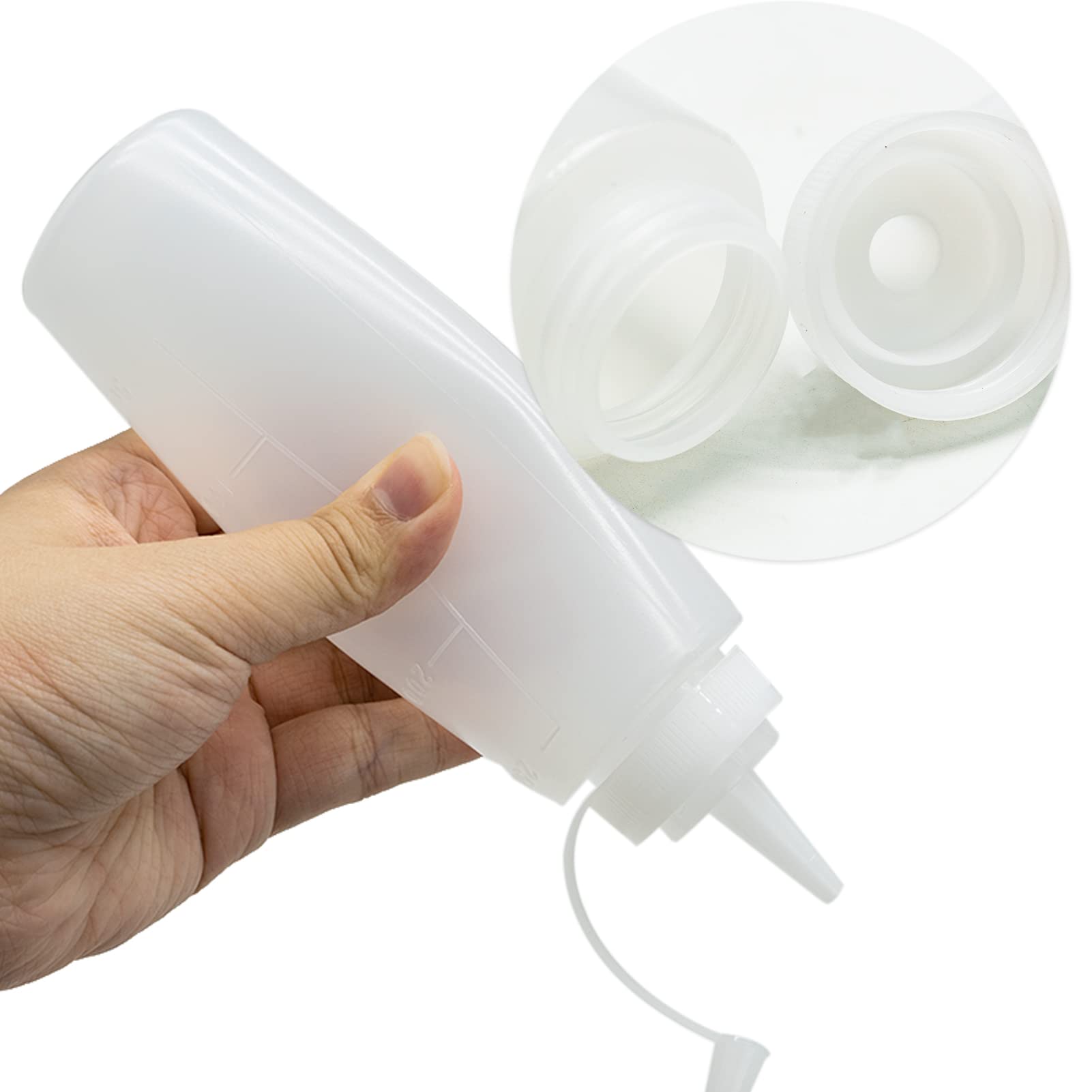 Botellas De Salsa De Plástico - Pack De 2, 250 Ml (8 Oz), Con Boquilla Para Exprimir, Ideal Para Cocina