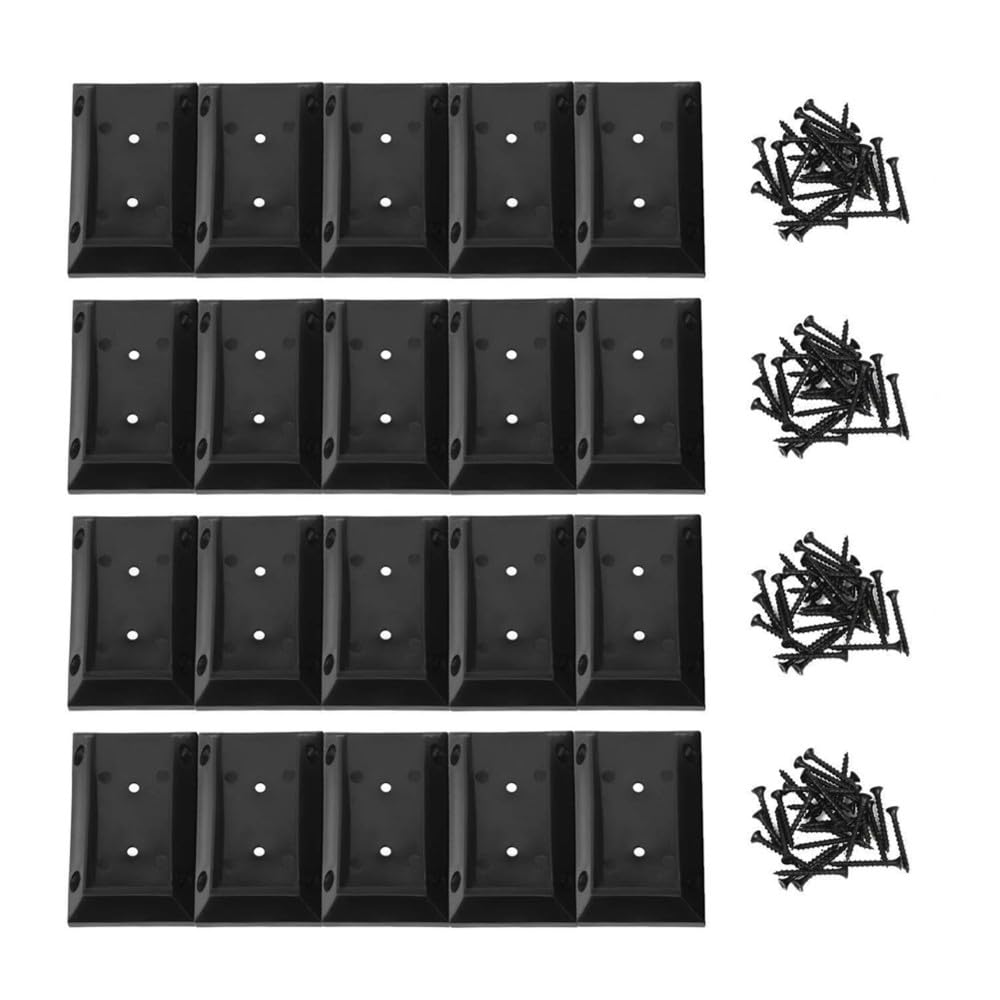 Jnchdghwa for Railing Wood Post Connectors Deck for Railing Brackets 20pcs for Railing Parts