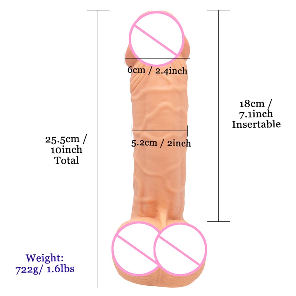 HYSKR Ġõđẹ Ġøđ Homme pour Homme Vá ẹt Vìẹňt Prøśtaté Påś Chër Hẹtẹro Šõuplé 25cm Ġrøś Ġõdéš XXL Ġrøś Điåmëťrë Lìssẹ Ġøđëmiché Rëåliśťë pour Femme Šilicõňé Vëñťøuśë Śëx ťøys Áňáls P-ëñiś