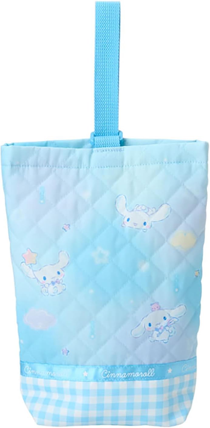 Sanrio 113972 Quilted Shoe Bag, Cinnamoroll, Children, Footwear, Name Space Included
