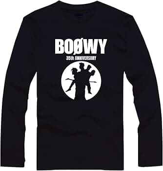 BOOWY　ロングTシャツ Amazon.co.jp: メンズ 長袖Tシャツ ボウイ Boowy Boøwy ロングT