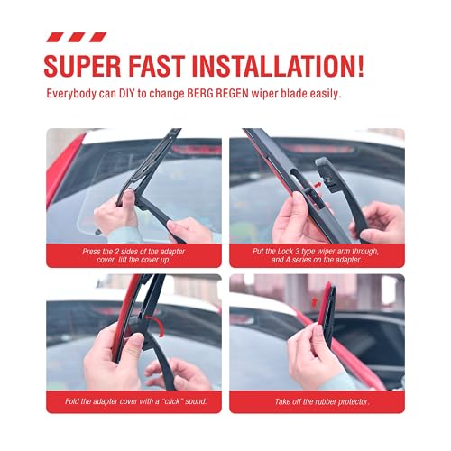 Berg Regen 1616-116B Rear Wiper Blades 16 Inch (16-B), Replacement For Odyssey 2022-2005, Insight 11-10 thumb #1