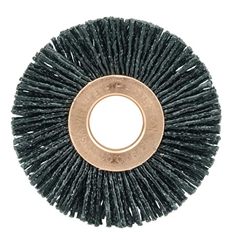 Image of Weiler 17555 2 inch Burr-RX Wheel Brush, .035 /80CG Crimped Fill, 1 /2 inch Arbor Hole, Made in The USA (Pack of 10)