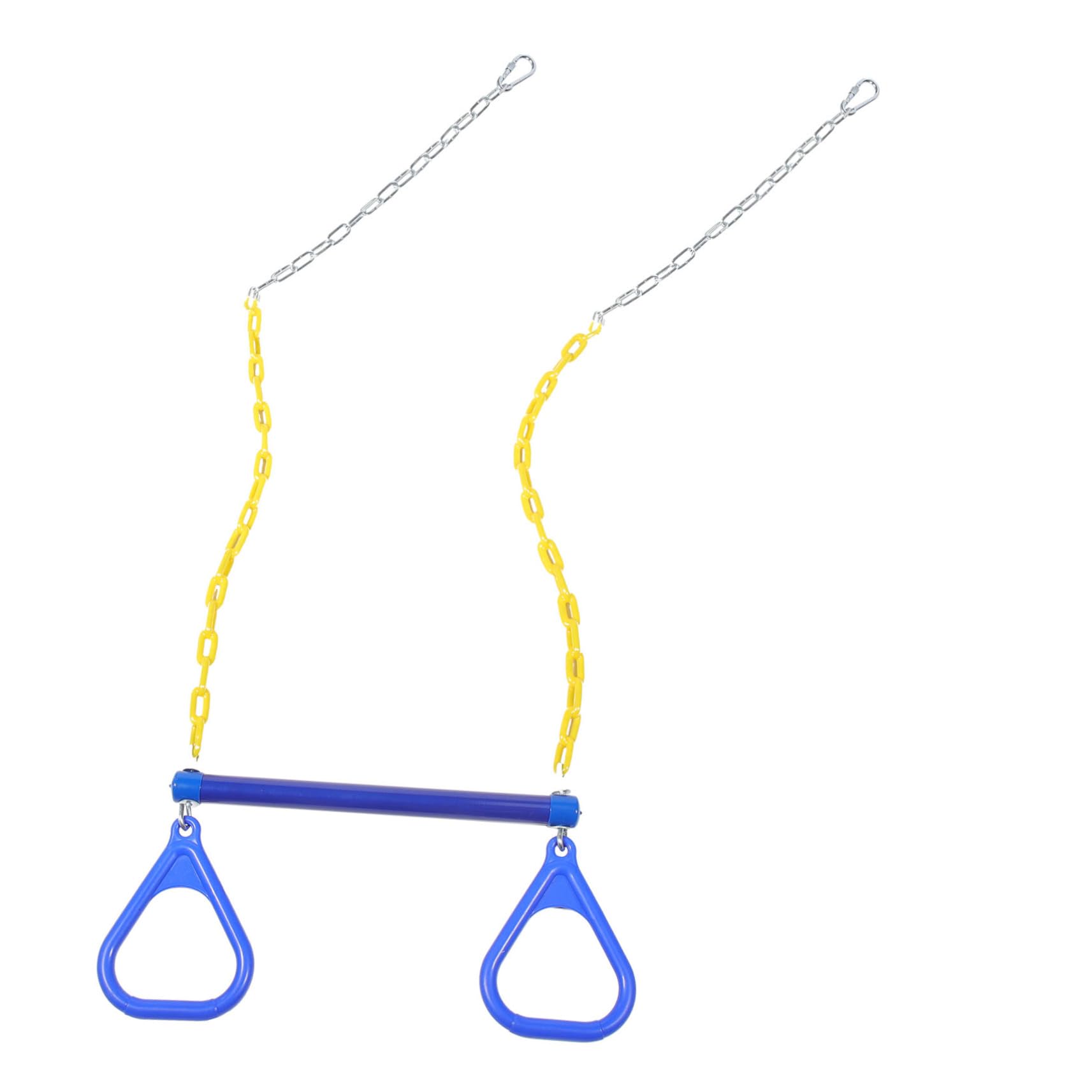 Mikikit Gymnastics Rings Boys and Girls Ceiling Swing Set Accessory Fitness Ring Swing Orange Playground Equipment Boys and Girls Safe