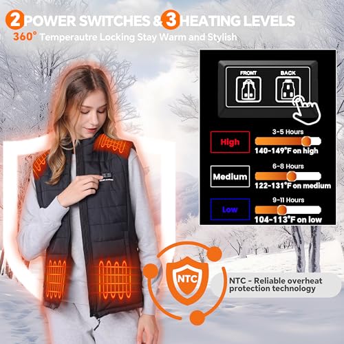 Snow Leopard U16 Women’S Heated Vest With Battery Pack Included 7.4V / 160000Mah thumb #1