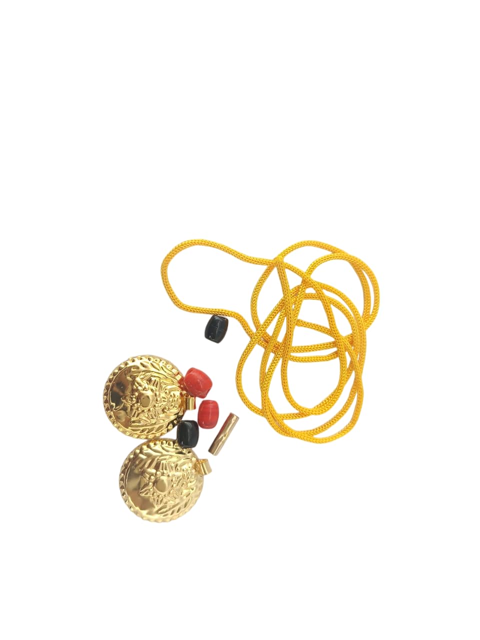 advancedestore No Stone Mangal Sutra Thallibottu(Brass) And Yellow Thread-Set of 1 (B0DBKVL8DY) Amazon Price History, Amazon Price Tracker