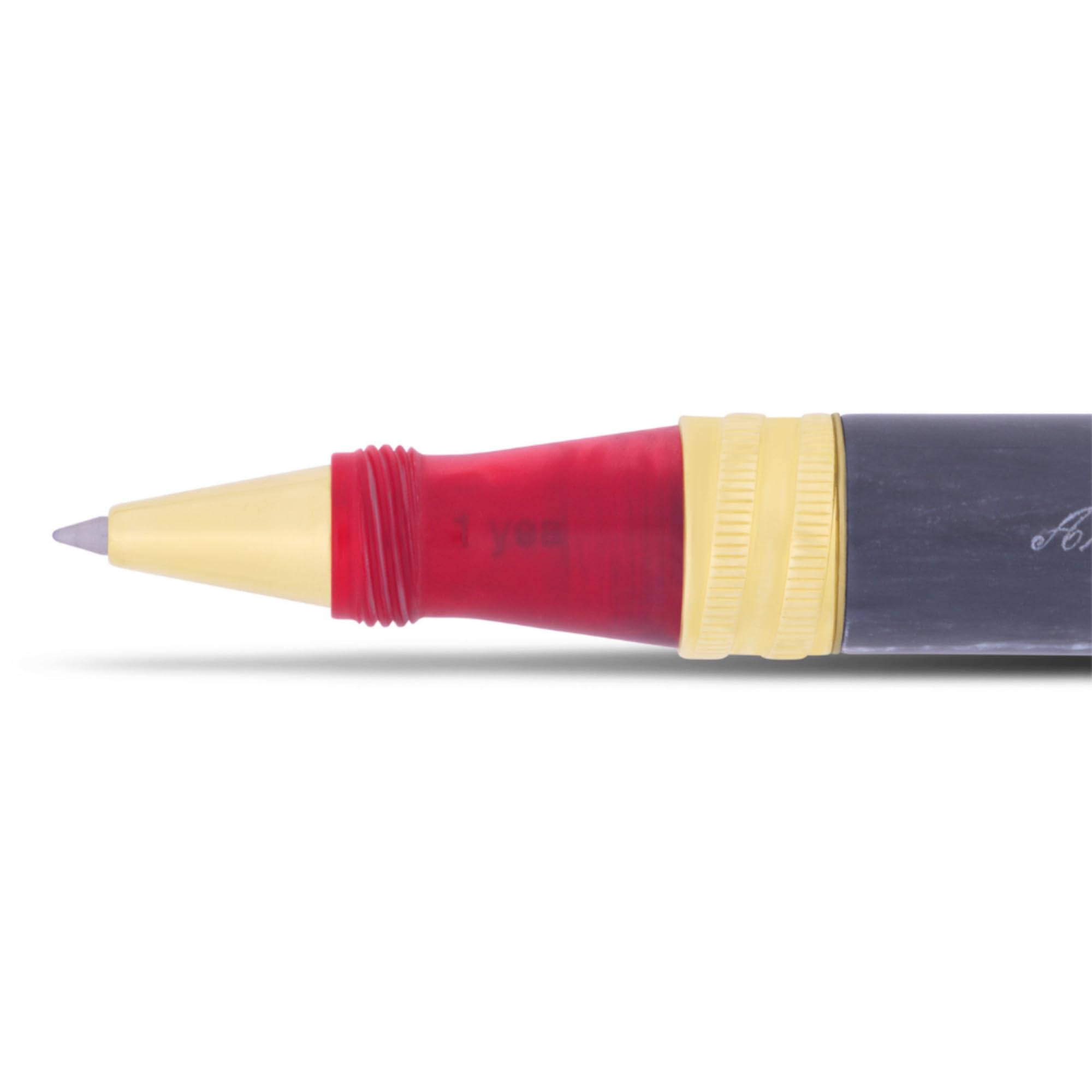 Torre Red Limited Edition Rollerball Pen by Ancora 1919 Gold Plated Marble Engraved Warranty — view 4