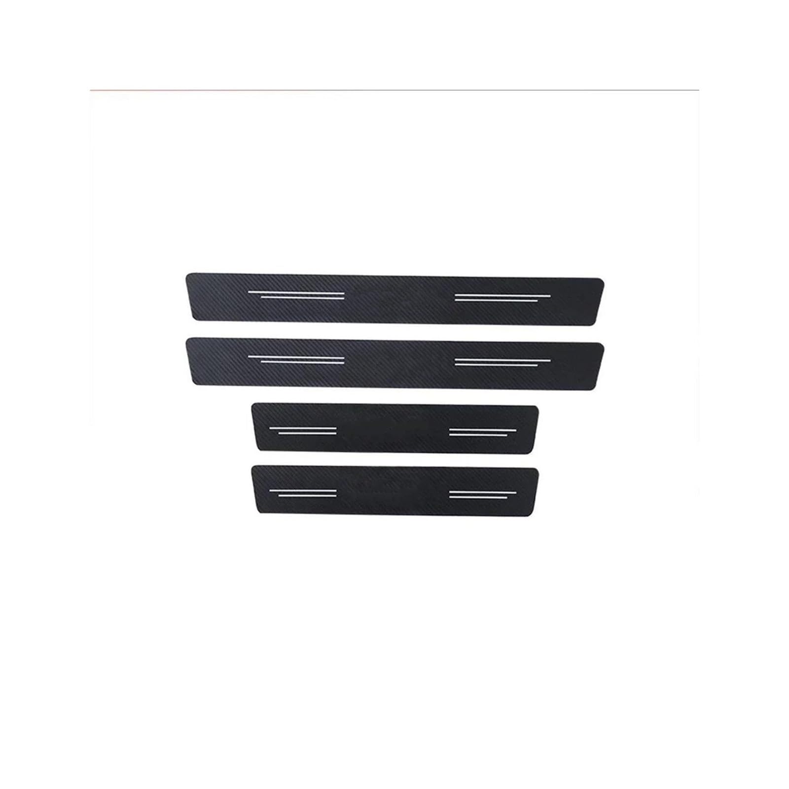 for VW for Passat Carbon Fiber Accessories Car Doorsill Stickers Protect Film Threshold Bumper Strip Scuff Plate Decals(4PCS)