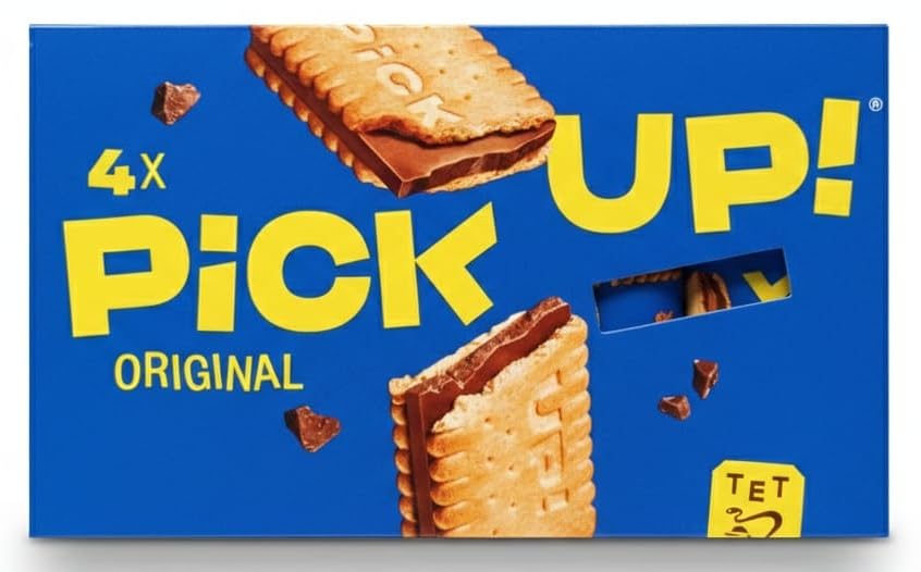 PiCK UP! Original Chocolate Biscuit, Featuring a thick, Solid Slab Of Milk Chocolate Sandwiched Between Two Crunchy Leibniz Biscuits, 28g X 4 Pack (From Germany) By Decadent Foods-image-7