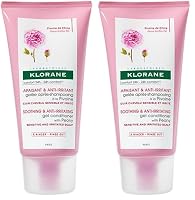Klorane Comforting Gel Conditioner with Organic Peony 150ml - Sensitive Scalp (Pack of 2)