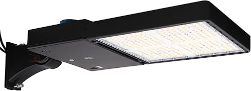 Luz LED Revati Series Shoebox de 300 vatios Potencia seleccionable 300240200W 42.000 lúmenes Color seleccionable 3K4K5K Montaje en brazomontaje