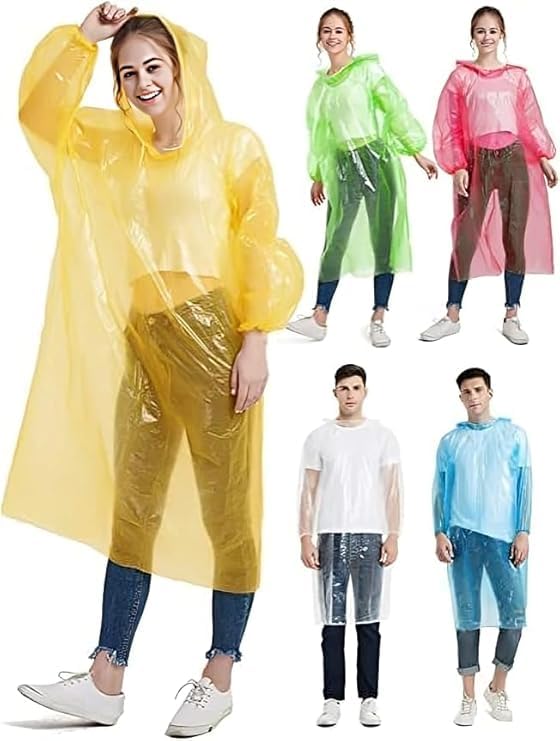 pramukhraj Unisex Disposable Rain Card for Emergency Use | Waterproof Rain with Smallest Pocket Size| Easy to Carry & Use and Reusable 2–3 Times RainCard for Men & Women (Multicolor-Pack of 2)-picture-29
