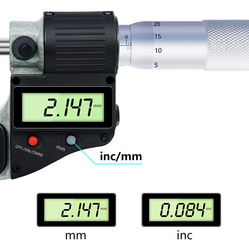 Mikrometr, Caliper 0,001mm Mikrometr cyfrowy 0-25 mm Elektroniczny zewnętrzny Chromowane narzędzia pomiarowe zacisków