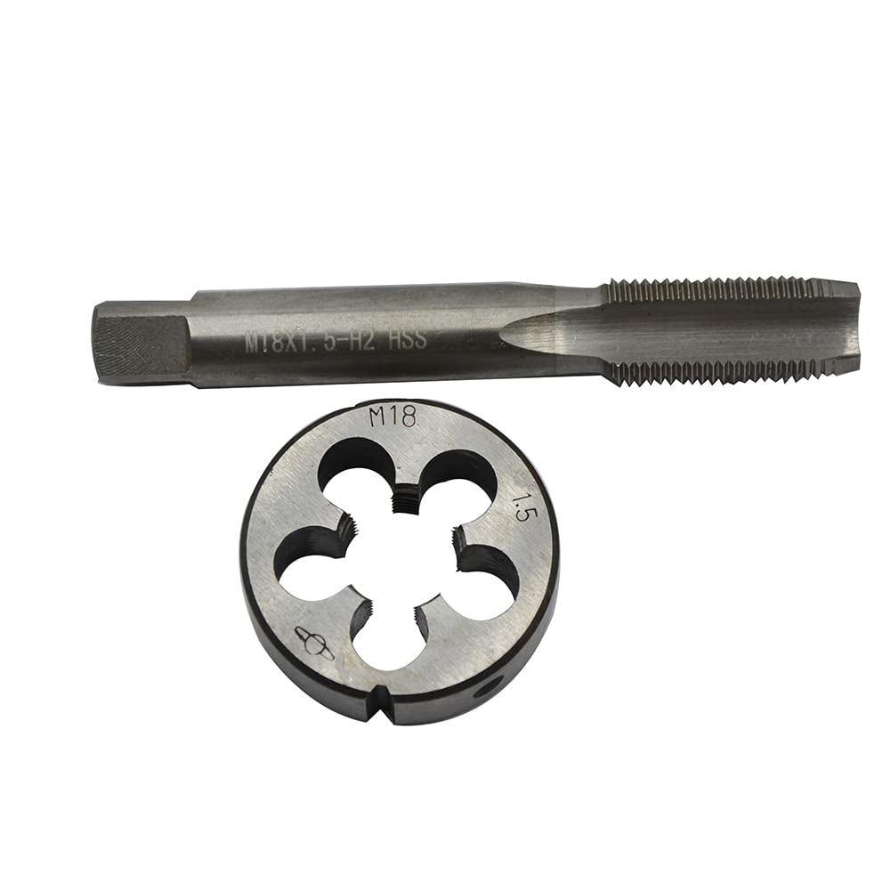 LINZUAN M18*1.5 HSS Tap And M18*1.5 Die Set. Machine Thread Round Right Hand