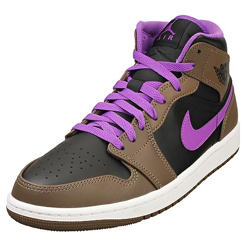 Nike Air Jordan 1 Mid Palomino/White-Wild Berry Mens Size 10