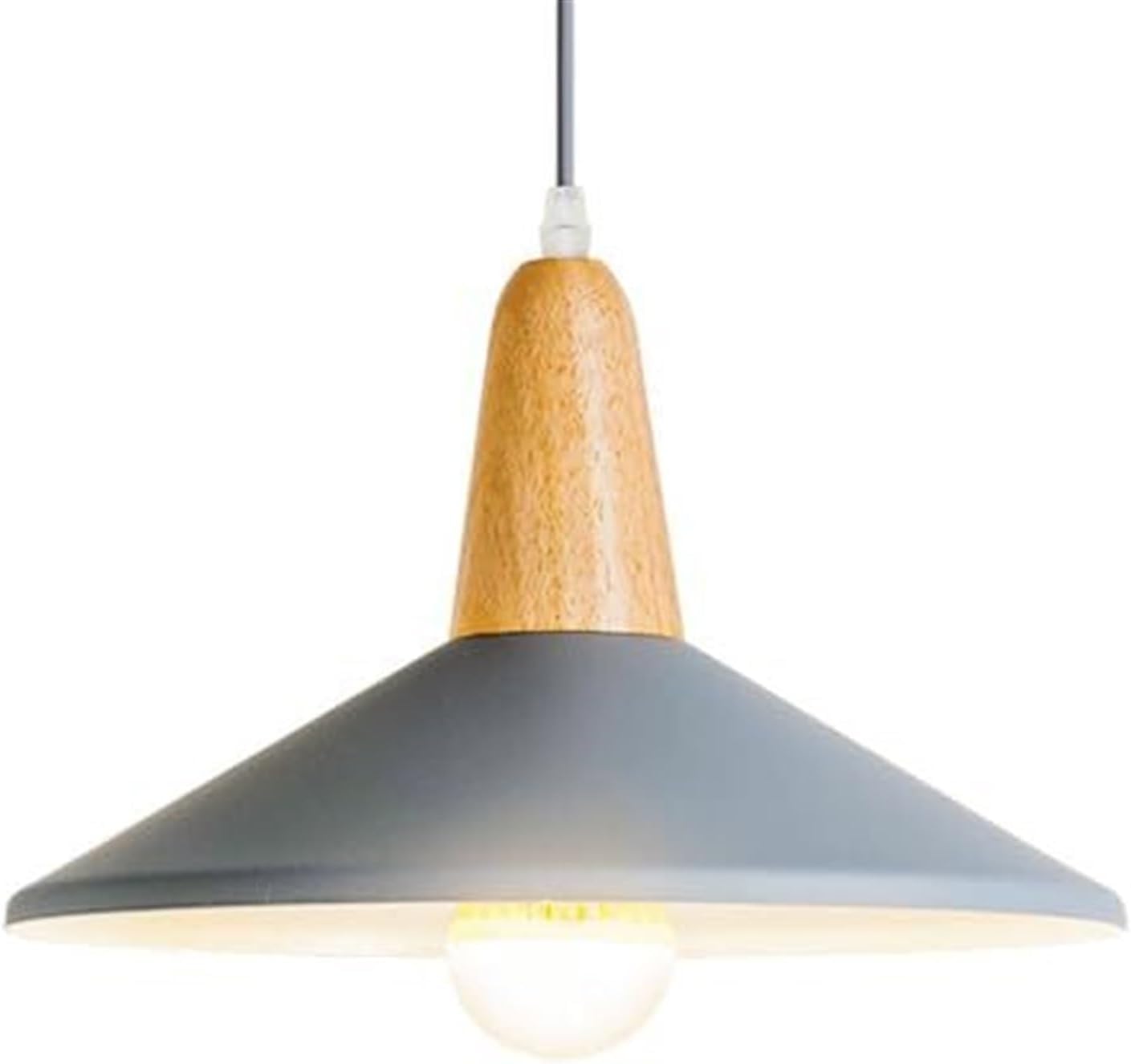 Lámpara colgante de techo metal nórdico E27 color natural