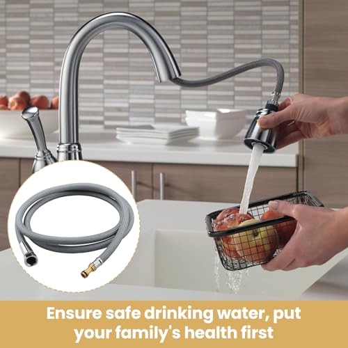 150259 Pull Ddown Hose Kit for Moen Kitchen Faucets Replacement Part 150259,187108,Replacement Pull Ddown Faucets Hose Kit for Moen Pull Down Faucets,68" Quick Connect Hose 1-Pack