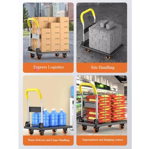 Carretilla plegable para carga pesada con plataforma miniatura 3
