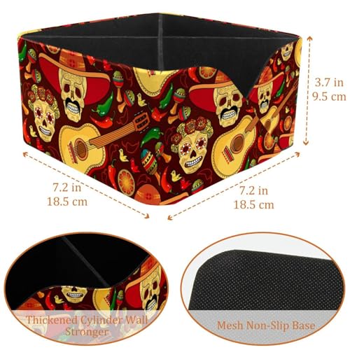Porte-crayons et pot de rangement de bureau avec 4 compartiments skull - 4