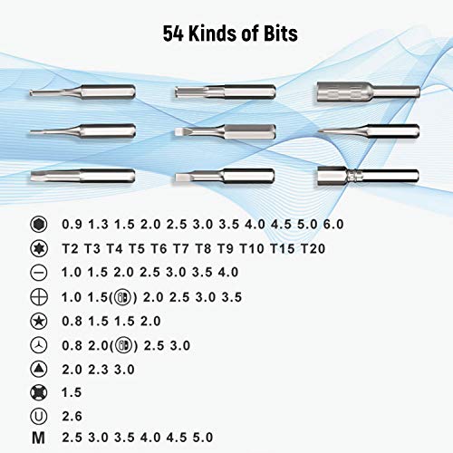 JM-8163 62 em 1 conjunto de chave de fenda de precisão Kit de driver magnético com eixo flexível de