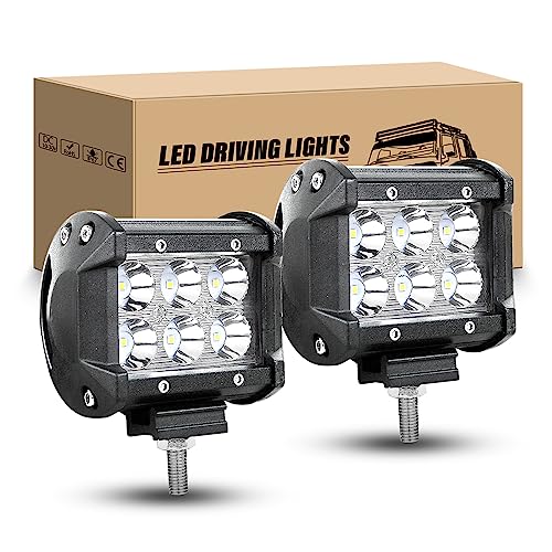 Phare de travail longue portee RIGIDON 18W : lampe de travail led pour bateau et camion