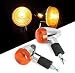 OXMART Motorcycle Rear Turn Signals 2pcs Bullet Front Blinker Turn Signals Light Amber Turn Signals Universal Fit for Honda Shadow Suzuki Kawasaki Harley Yamaha