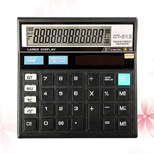 Ultechnovo Calculator Office Accounting Digital Desktop Calculator - Black Financial Calculator Battery Computadora Para Niños #TOP6
