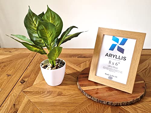 Aryllis 8x6 Photo Frame, French Oak Colour, Manufactured in the UK, Freestanding Picture Frame Fitted with Safety Perspex - Image 3