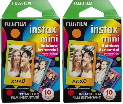 Image of Fujifilm Instax Mini Rainbow Film - 10 Exposures (Pack of 2)