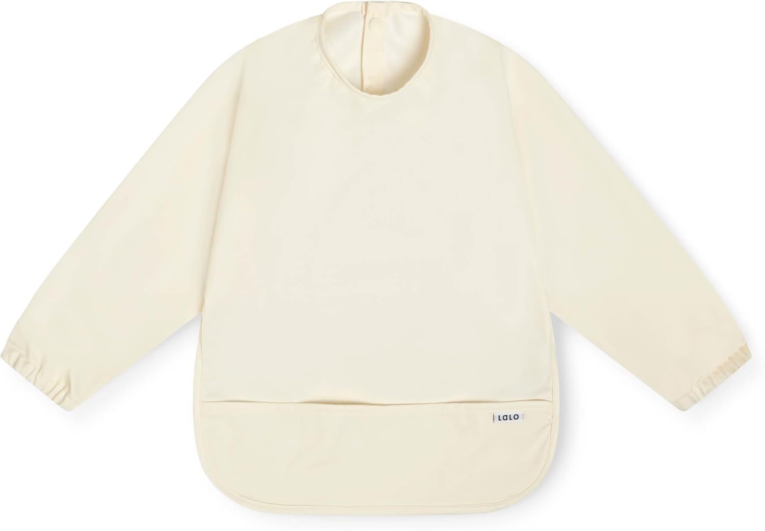 Lalo Smock Bib Long Sleeve Baby Bib, Elastic Cuffs for