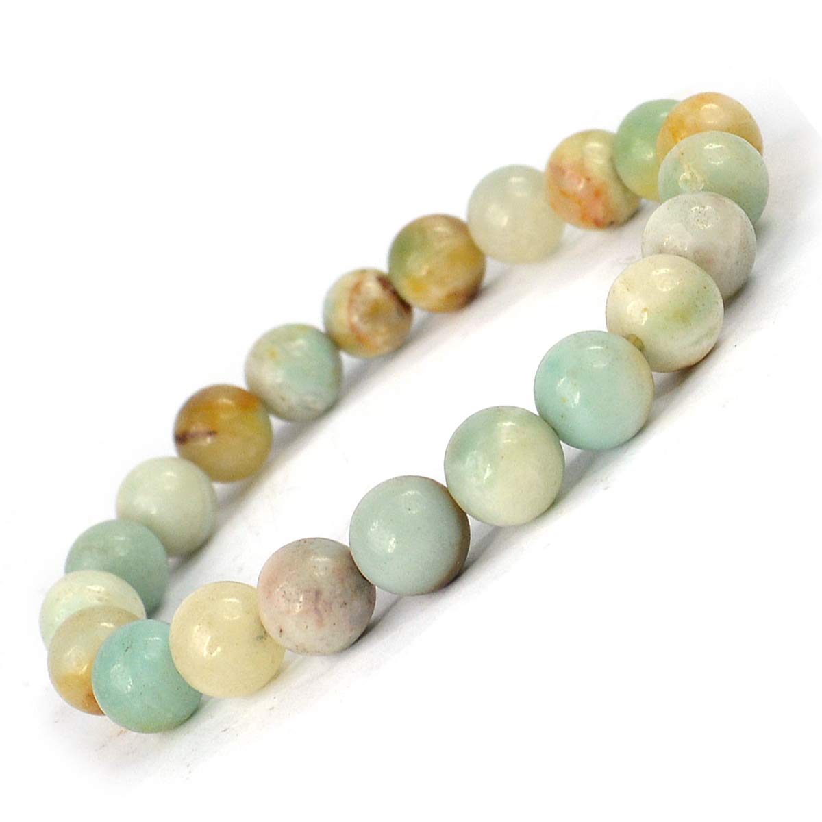 Reiki Crystal Products Natural Amazonite Bracelet 8 Mm Crystal Stone Round Beads Bracelet Round Shape For Reiki Healing And Crystal Healing Stones For Unisex Adult (Color : Multi) (B07KK98VRM) Amazon Price History, Amazon Price Tracker
