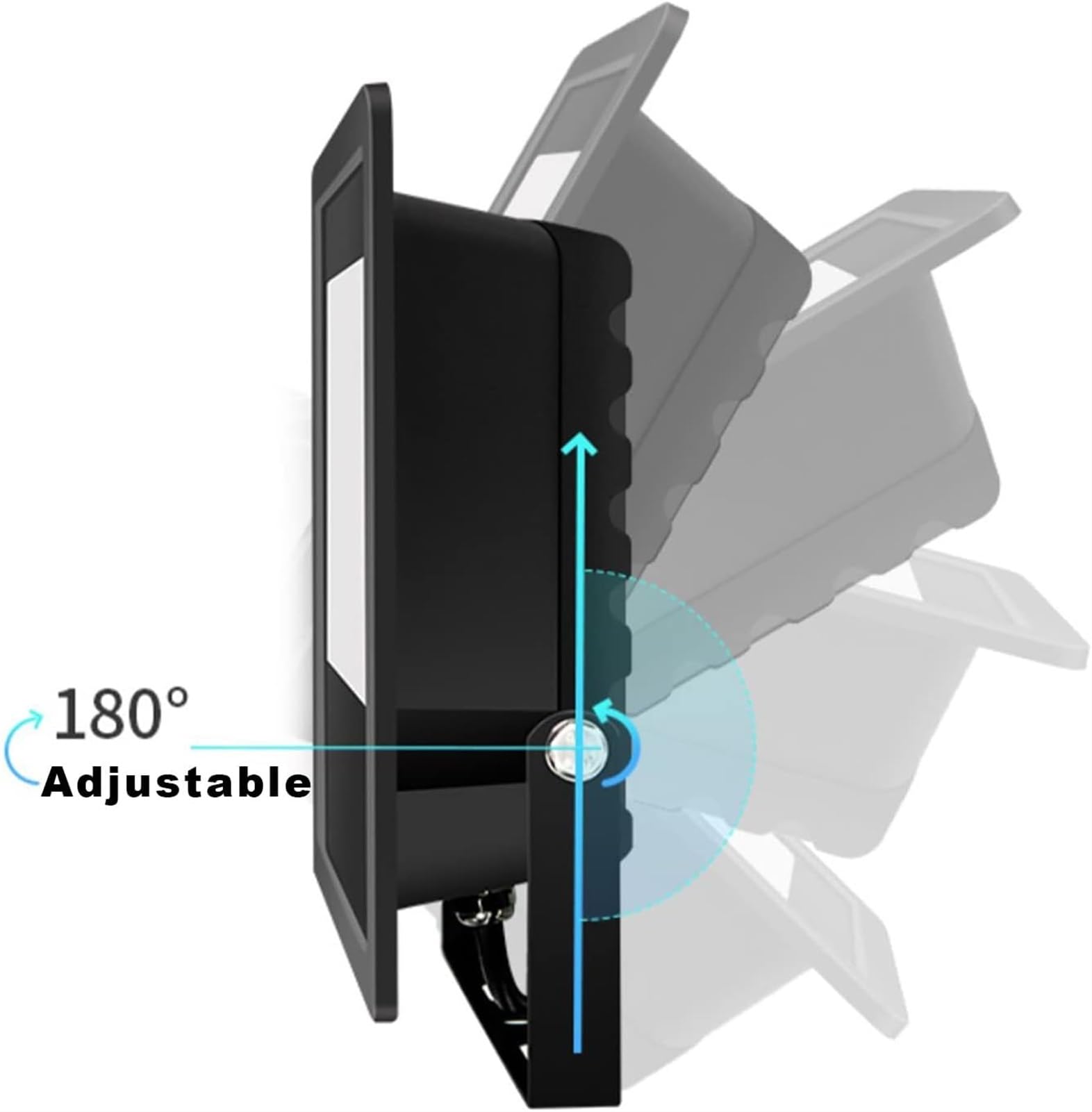 Lampy solarne zewnętrzne, Super jasne, zimne białe światło powodziowe 6500 K na zewnątrz, IP65 do garażu boisku sportowym(100W)