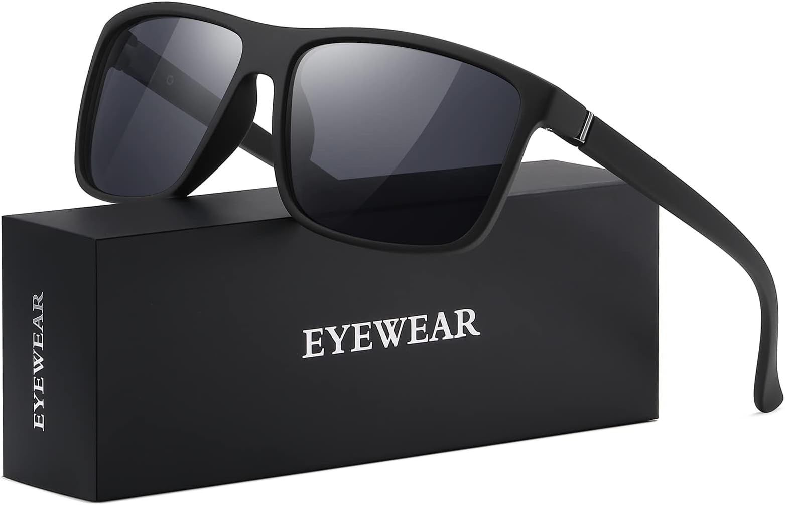 Sunglasses Men Polarized Sunglasses for Mens and Womens,Black Retro Sun Glasses Driving Fishing UV400 Protection