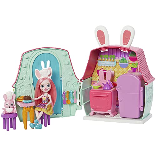 Enchantimals Hasen-Skihütte Mit Bevy Bunny & Jump (ca. 63 Cm) - Spielset Mit Sessellift & Eisrutsche, Ab 3 Jahren